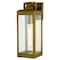 Vaxcel Kinzie 1 Light Brass Outdoor Wall Lantern with Dusk to Dawn Photocell, Clear Glass T0628 - alternate 4